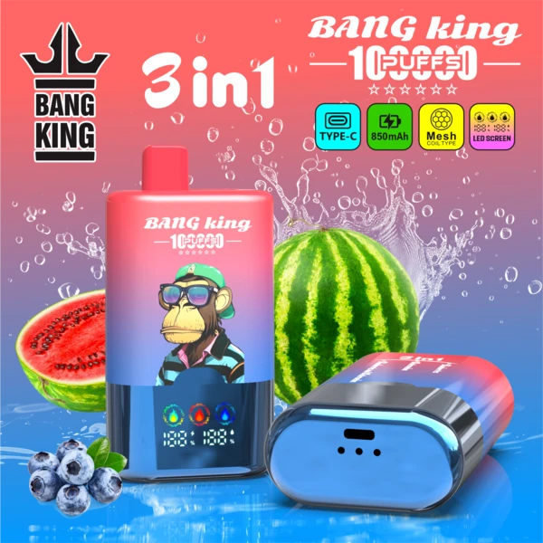 Bang King 100K 3-in-1 Flavors Disposable Vape – Powerful 100,000 Puffs - Image 4