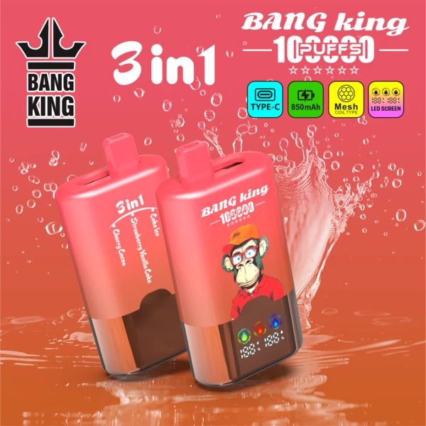 Bang King 100K 3-in-1 Flavors Disposable Vape – Powerful 100,000 Puffs - Image 6