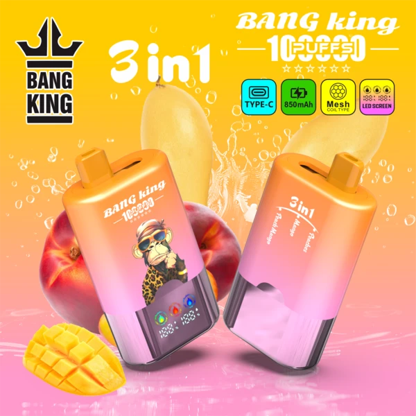 Bang King 100K 3-in-1 Flavors Disposable Vape – Powerful 100,000 Puffs - Image 9
