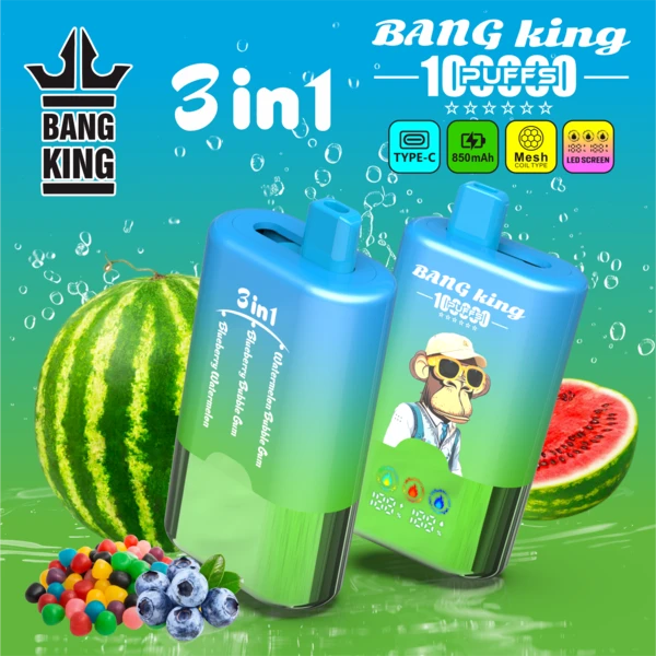 Bang King 100K 3-in-1 Flavors Disposable Vape – Powerful 100,000 Puffs - Image 14