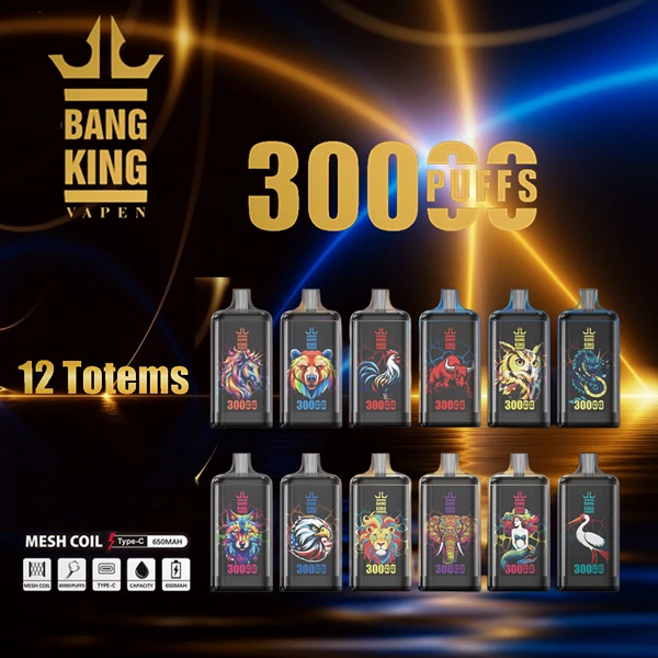 Bang King Crystal 30000 Puffs | 30k Disposable Vape – Best Powerful Mesh Flavor Device - Image 2
