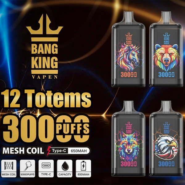 Bang King Crystal 30000 Puffs | 30k Disposable Vape – Best Powerful Mesh Flavor Device