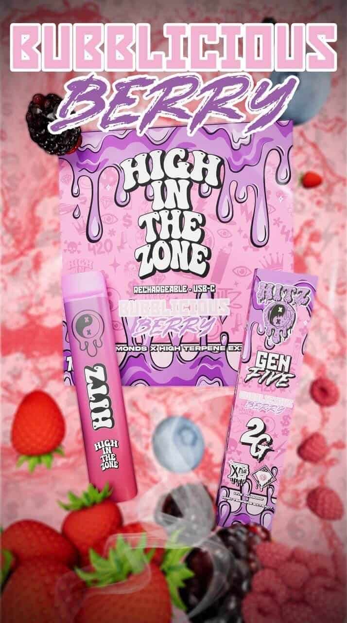2G Bubblicious Berry Hitz Disposable