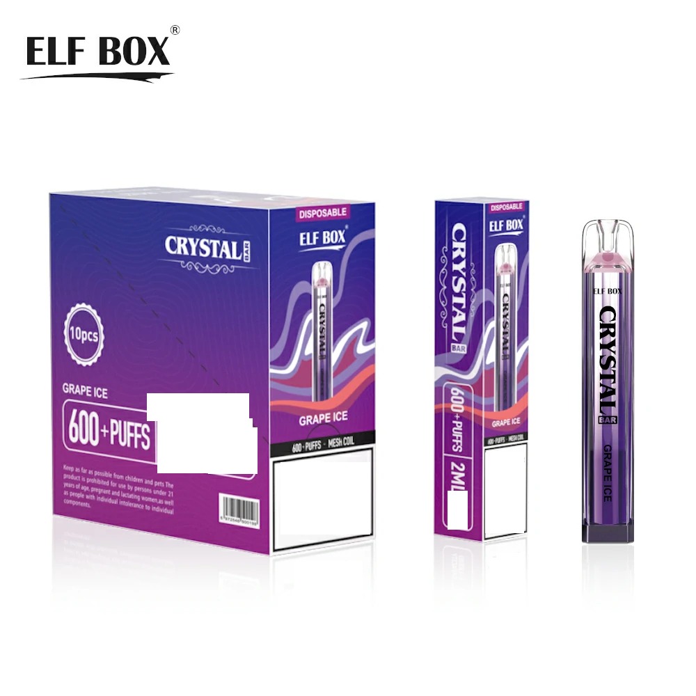 ELF BOX CRYSTAL BAR 600 Puffs Bulk Buy Rechargeable Disposable Vapes Wholesale - Image 8