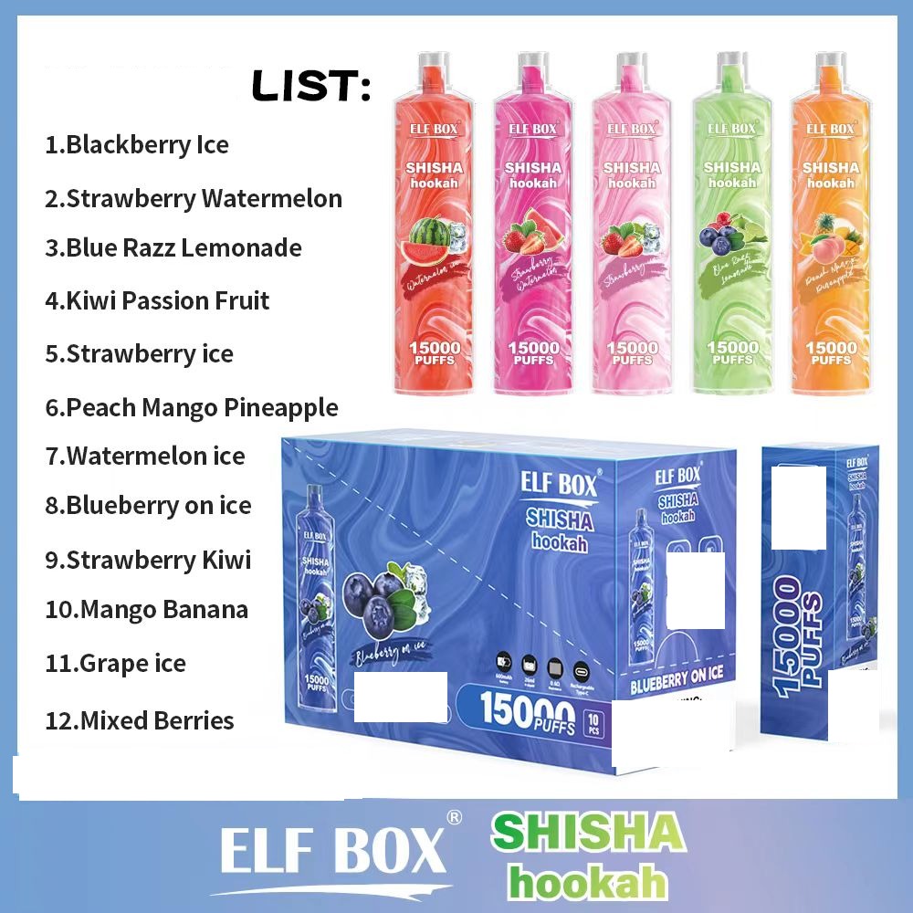 ELF BOX LS15000 Puff Shisha Hookah Rechargeable Disposable Vape Wholesale - Image 2