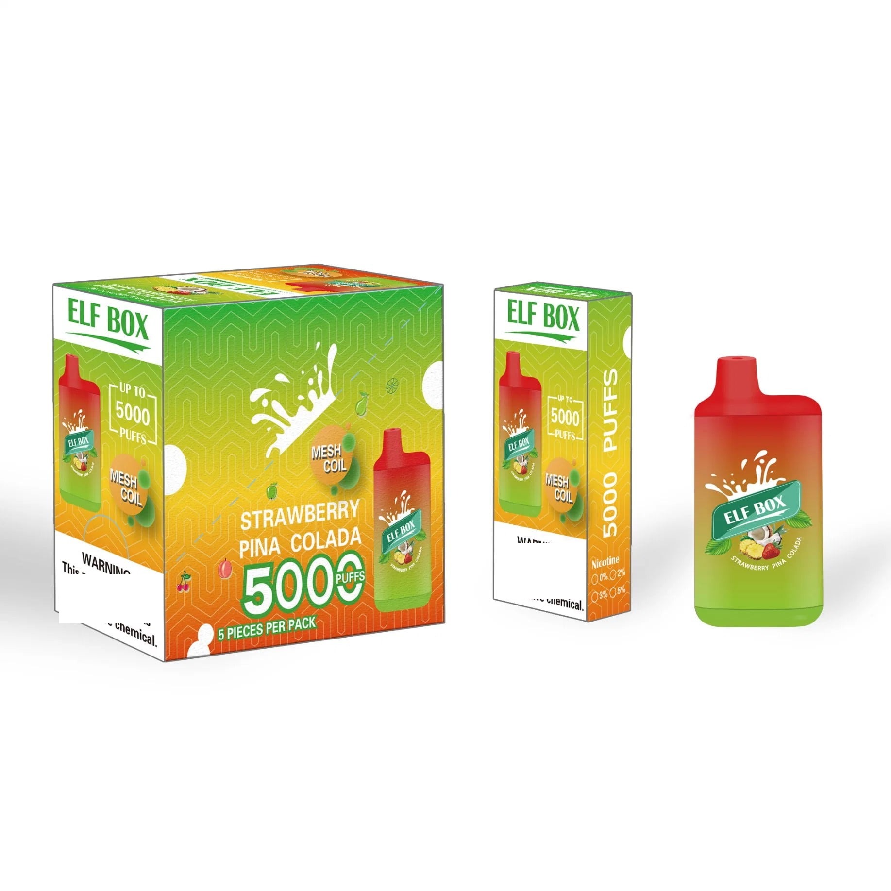 ELF BOX 5000 Puffs Disposable Vape E Cigarette Wholesale - Image 2
