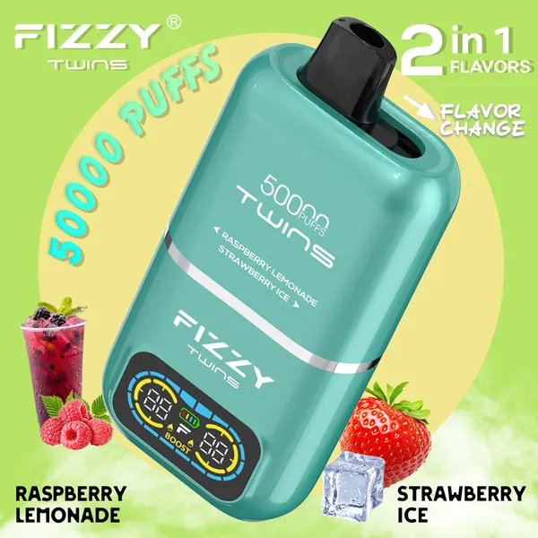 Fizzy Twins 50000 Puffs Dual Flavors Disposable Vape – Premium Boost Mode Device - Image 7
