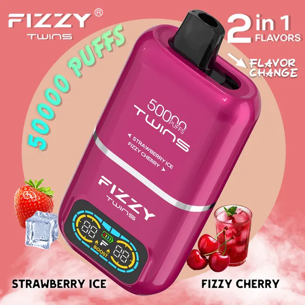 Fizzy Twins 50000 Puffs Dual Flavors Disposable Vape – Premium Boost Mode Device - Image 9