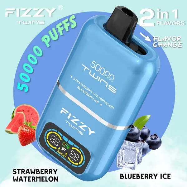 Fizzy Twins 50000 Puffs Dual Flavors Disposable Vape – Premium Boost Mode Device - Image 11