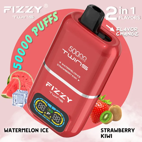 Fizzy Twins 50000 Puffs Dual Flavors Disposable Vape – Premium Boost Mode Device - Image 13