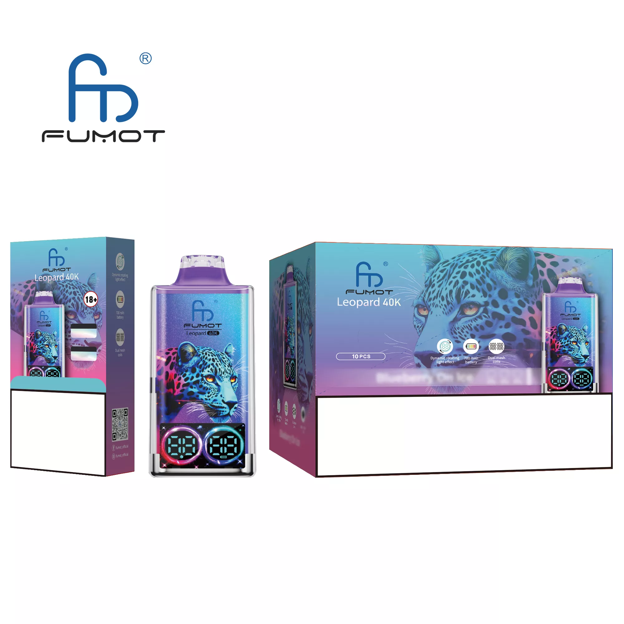 FUMOT Leopard 40K Puffs Bulk Buy Rechargeable Disposable Vapes Wholesale - Image 9