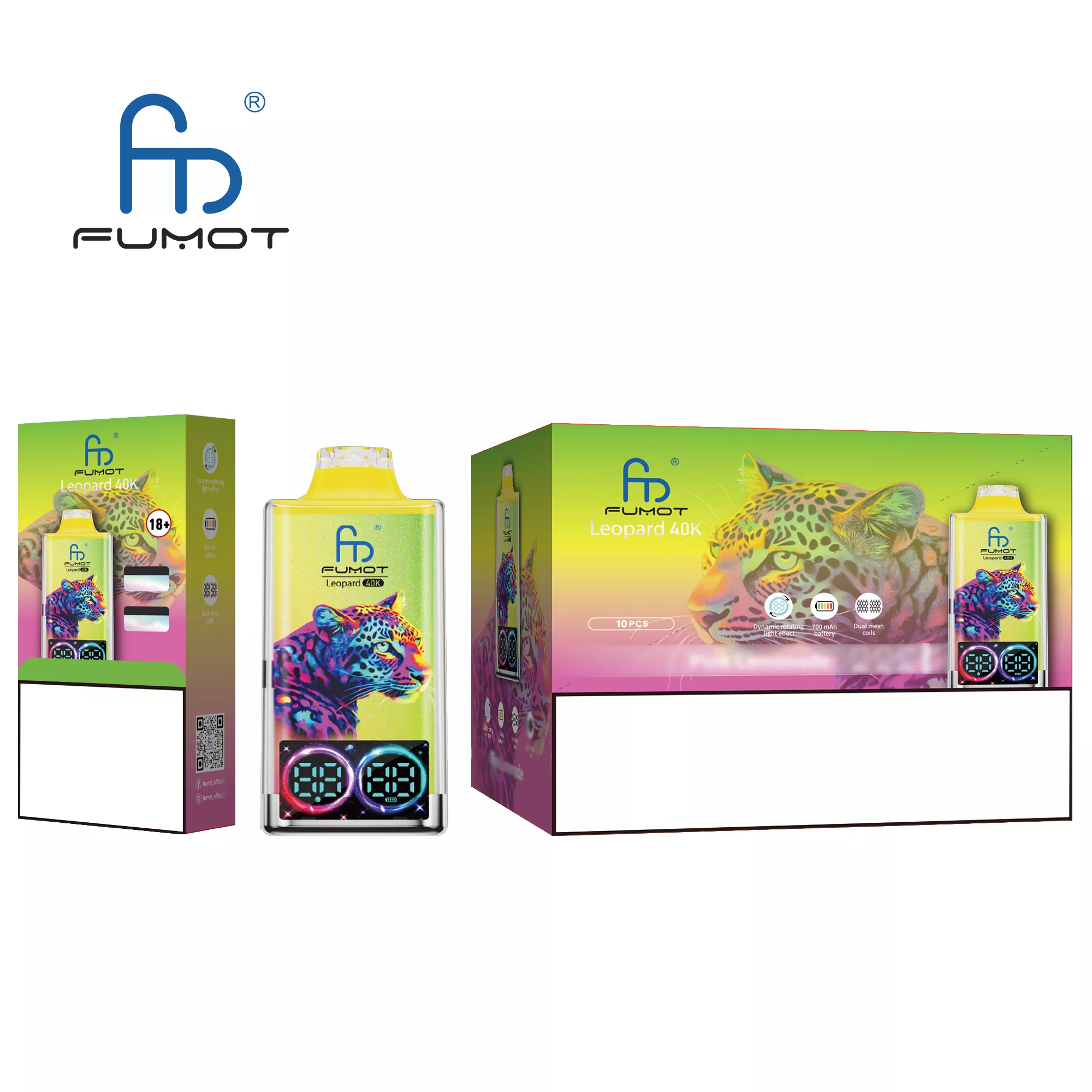 FUMOT Leopard 40K Puffs Bulk Buy Rechargeable Disposable Vapes Wholesale - Image 7