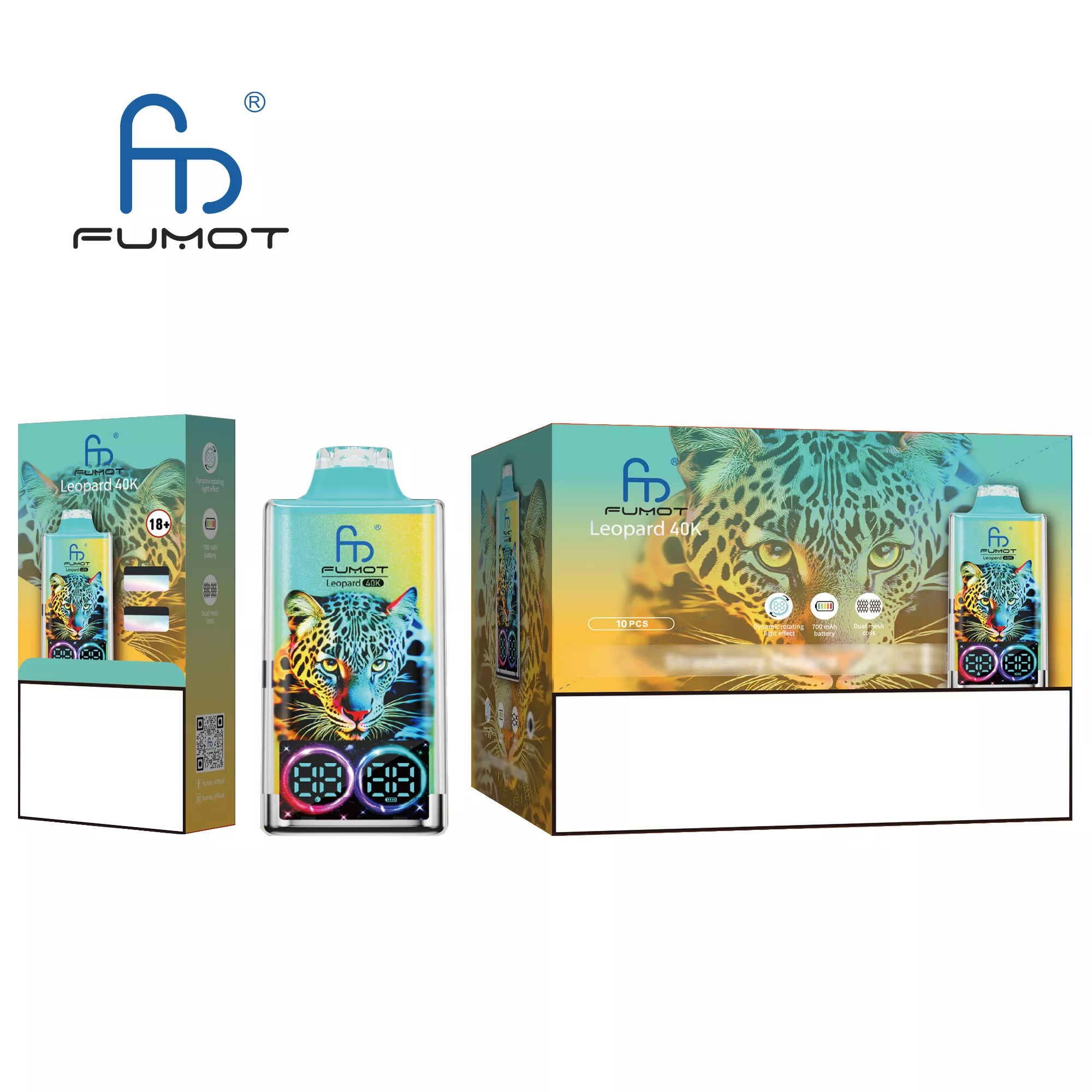 FUMOT Leopard 40K Puffs Bulk Buy Rechargeable Disposable Vapes Wholesale - Image 6