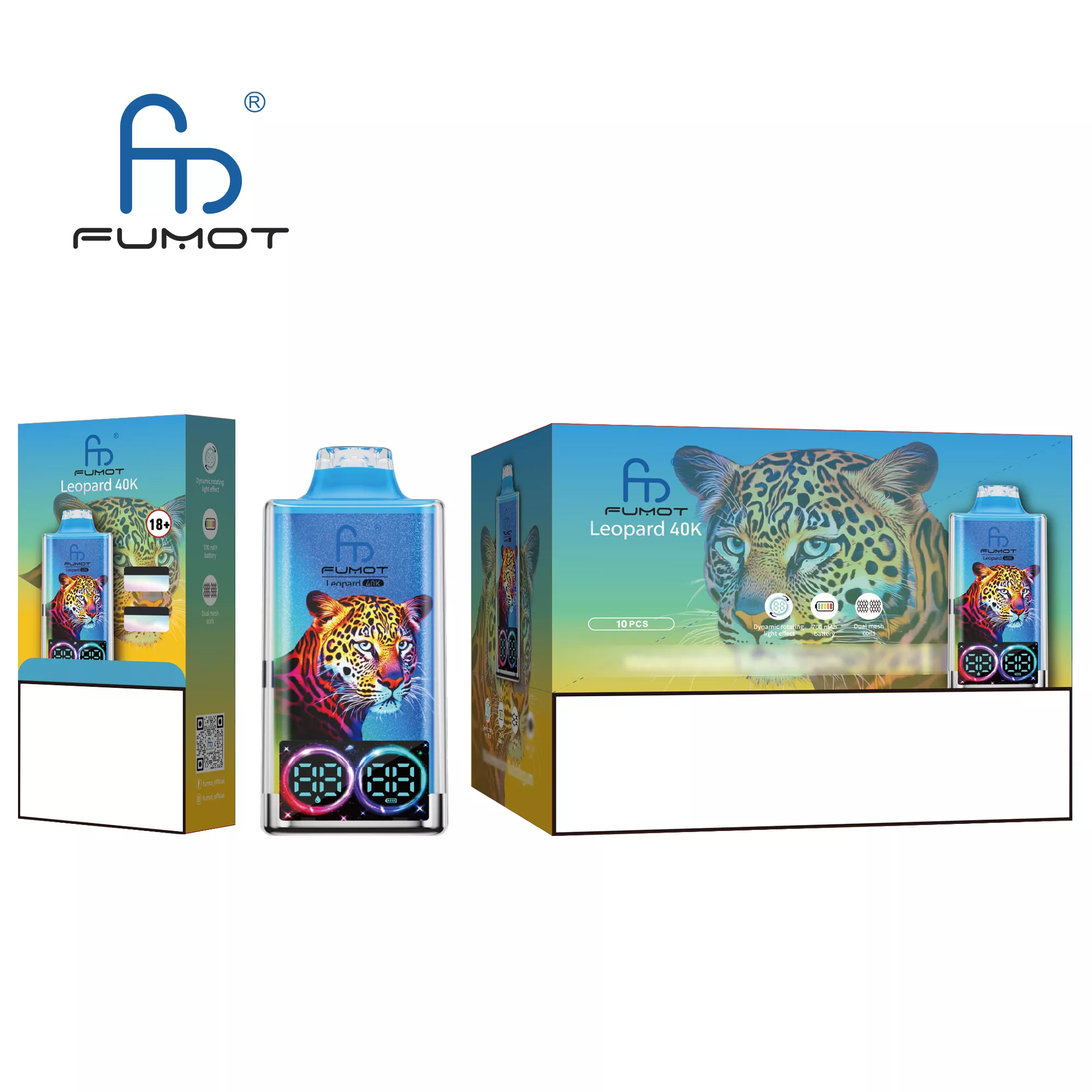 FUMOT Leopard 40K Puffs Bulk Buy Rechargeable Disposable Vapes Wholesale - Image 5