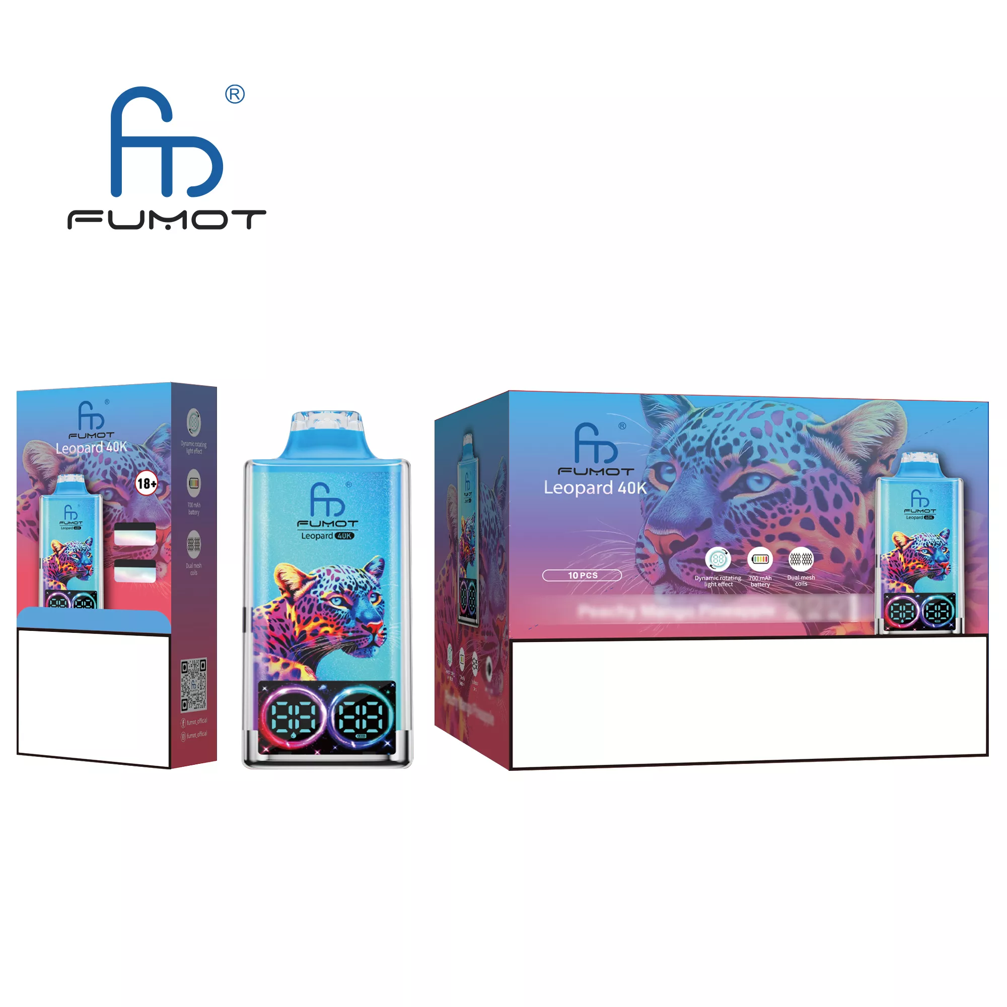 FUMOT Leopard 40K Puffs Bulk Buy Rechargeable Disposable Vapes Wholesale - Image 4