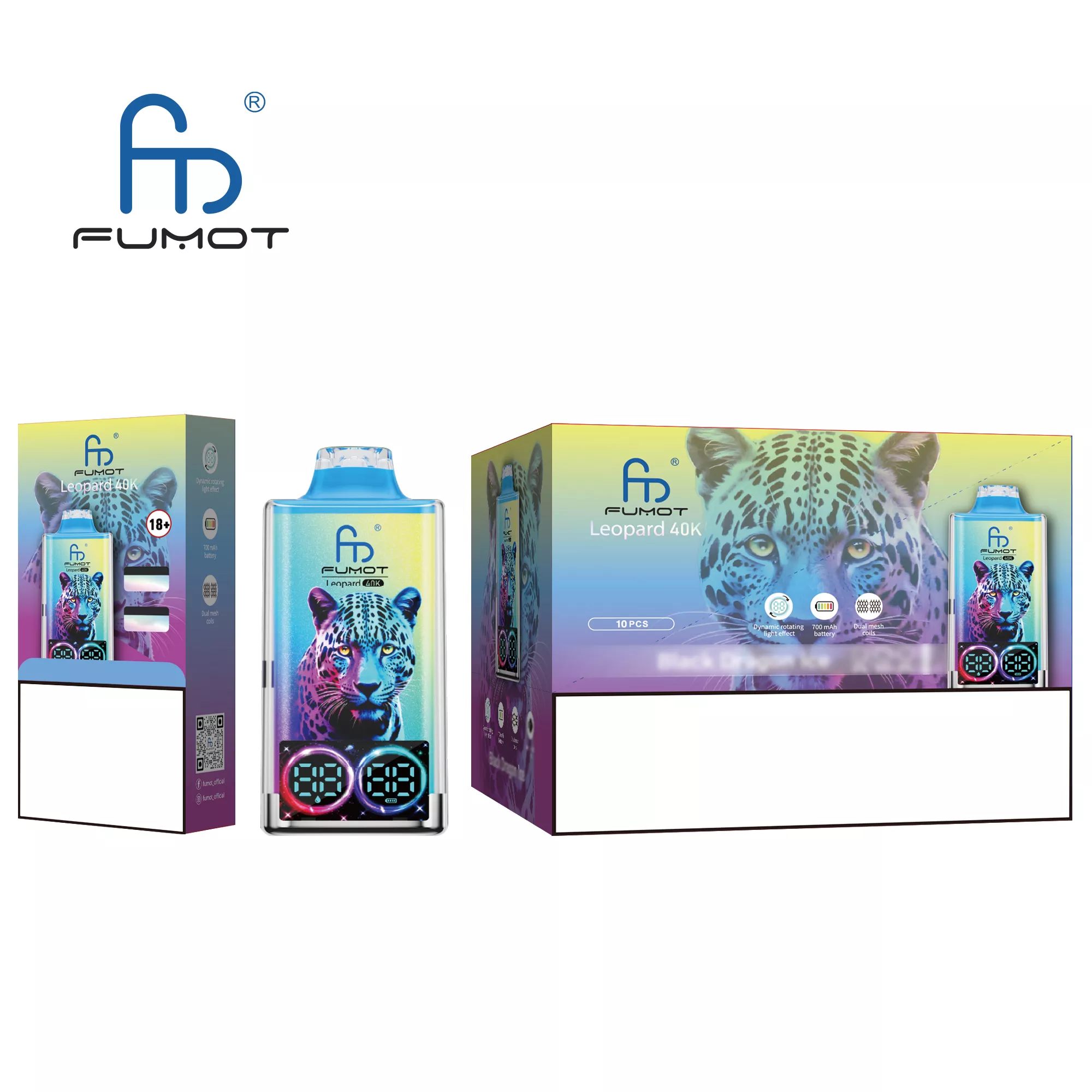 FUMOT Leopard 40K Puffs Bulk Buy Rechargeable Disposable Vapes Wholesale - Image 3