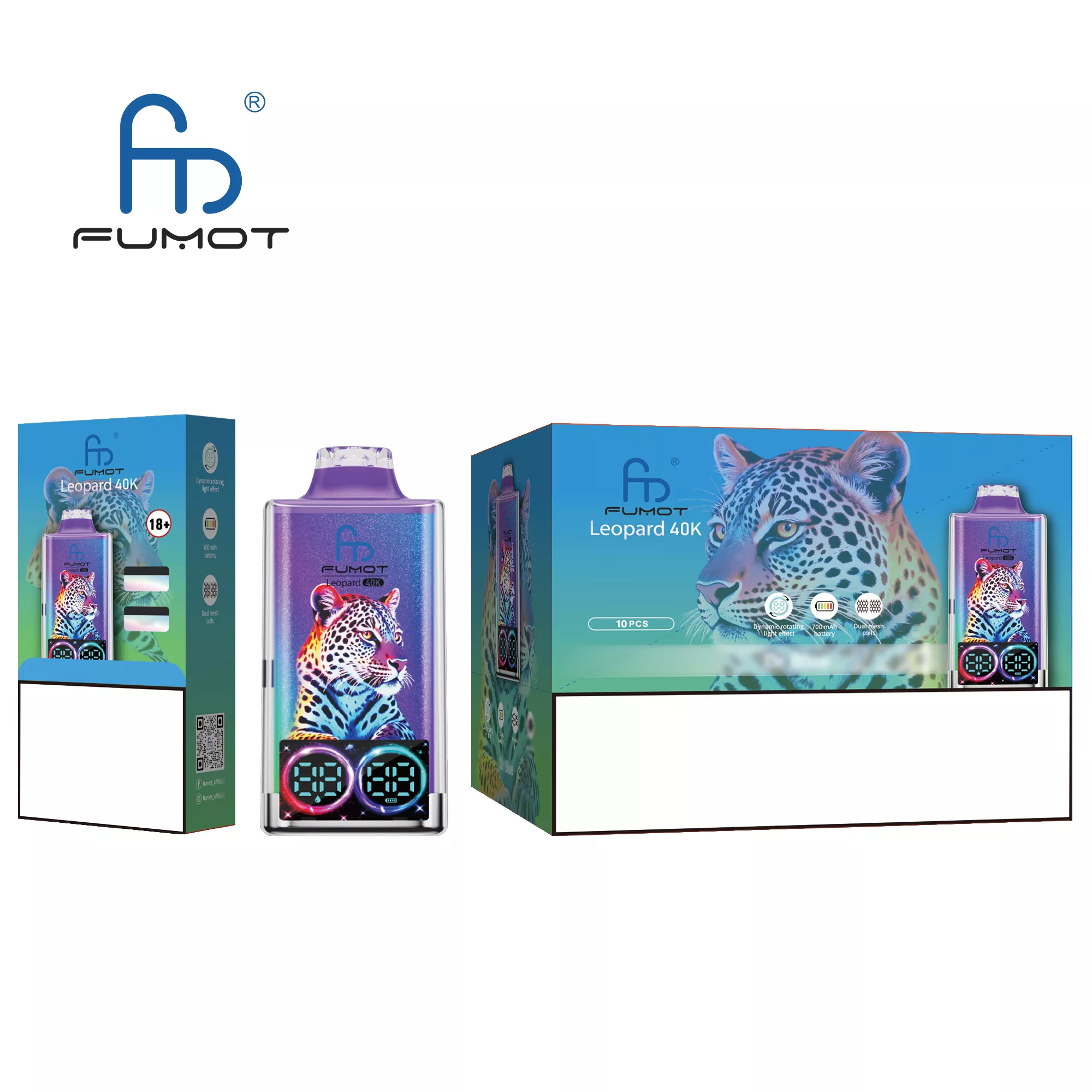 FUMOT Leopard 40K Puffs Bulk Buy Rechargeable Disposable Vapes Wholesale - Image 10