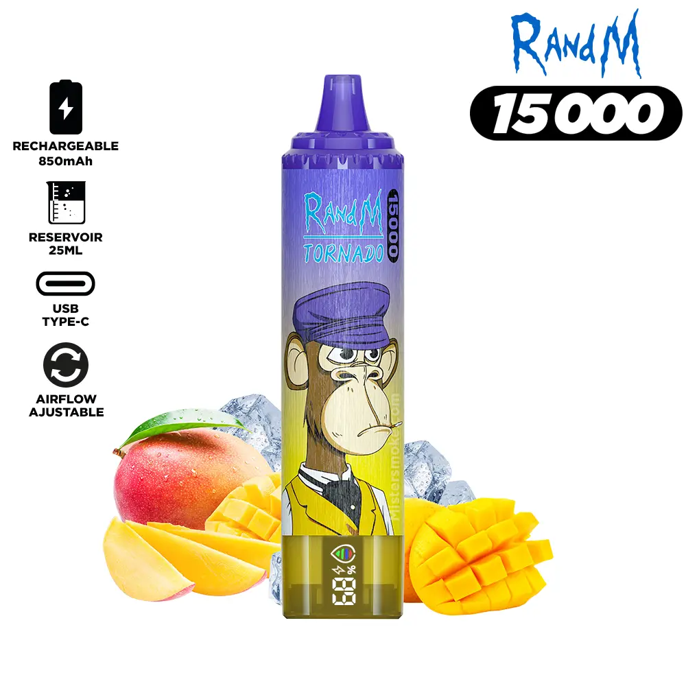 RandM Tornado 15000 Puffs Bulk Buy Rechargeable Disposable Vape Wholesale - Image 9