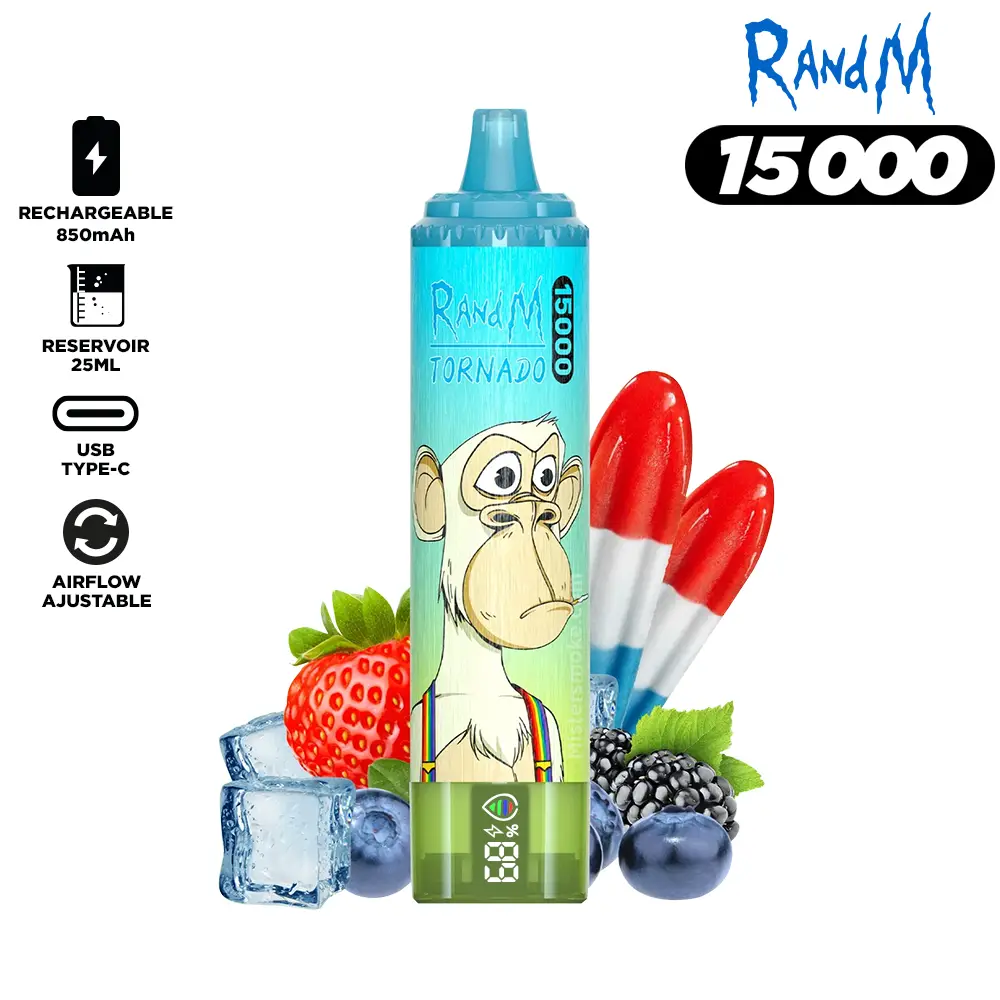 RandM Tornado 15000 Puffs Bulk Buy Rechargeable Disposable Vape Wholesale - Image 6