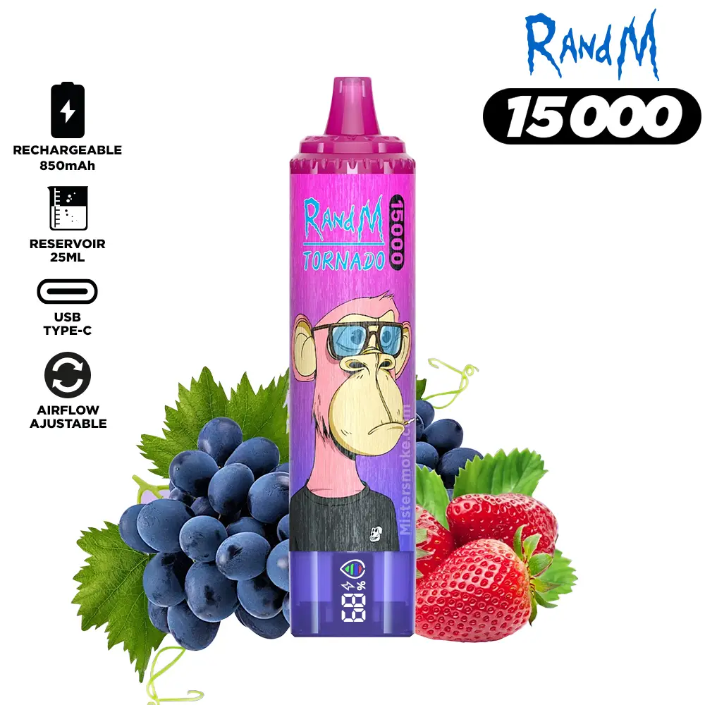 RandM Tornado 15000 Puffs Bulk Buy Rechargeable Disposable Vape Wholesale - Image 5