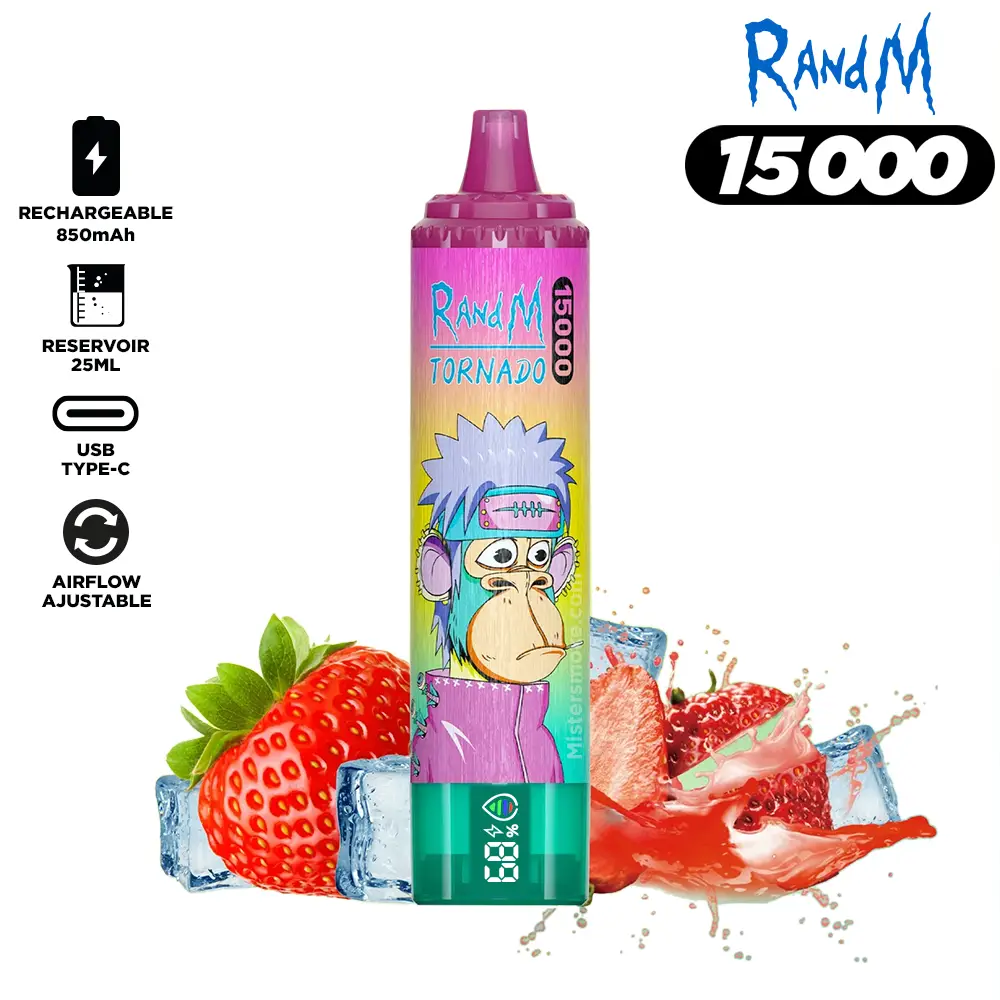 RandM Tornado 15000 Puffs Bulk Buy Rechargeable Disposable Vape Wholesale - Image 4