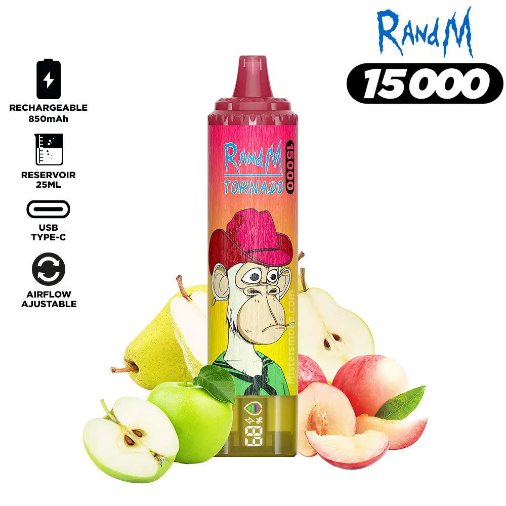 RandM Tornado 15000 Puffs Bulk Buy Rechargeable Disposable Vape Wholesale - Image 2