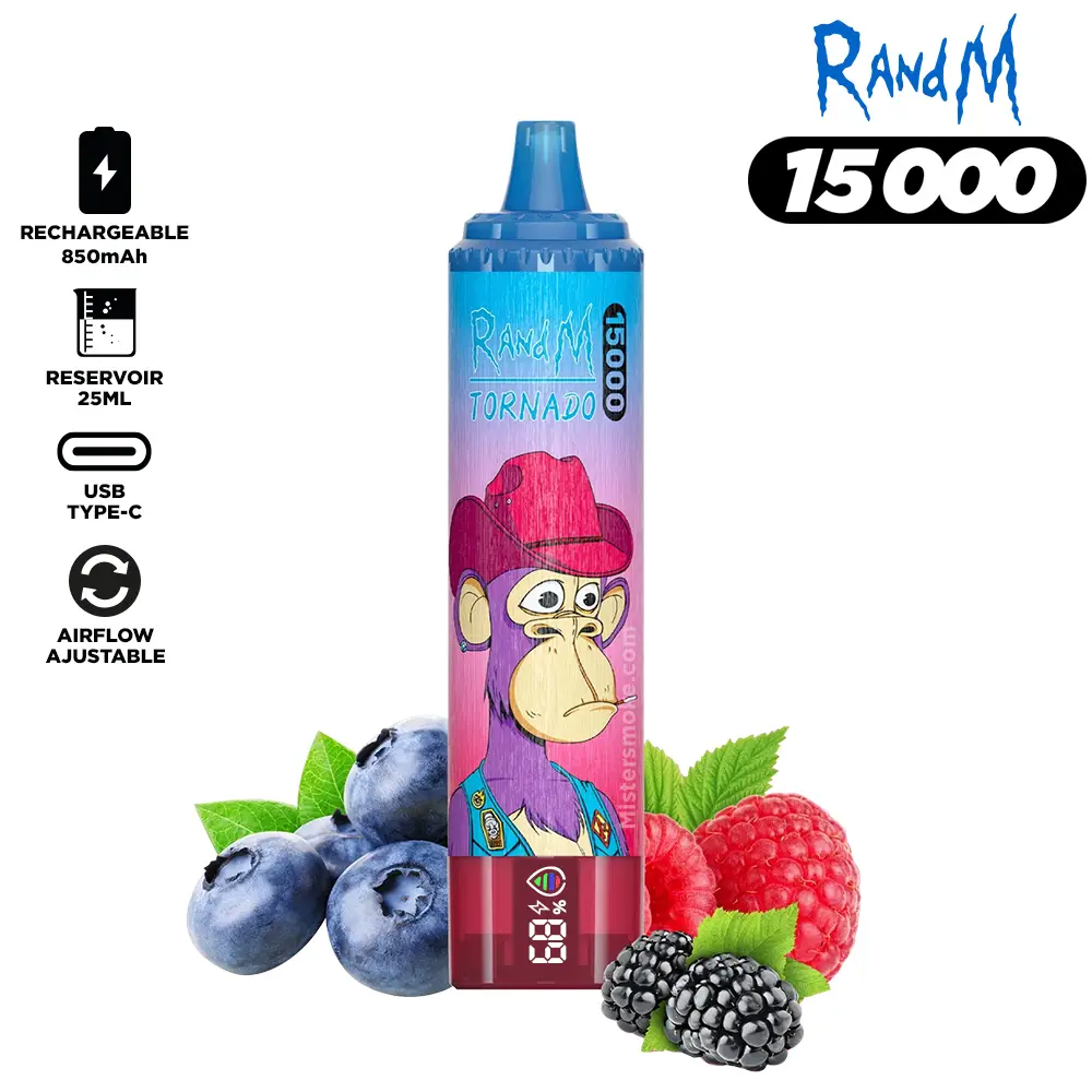 RandM Tornado 15000 Puffs Bulk Buy Rechargeable Disposable Vape Wholesale - Image 12