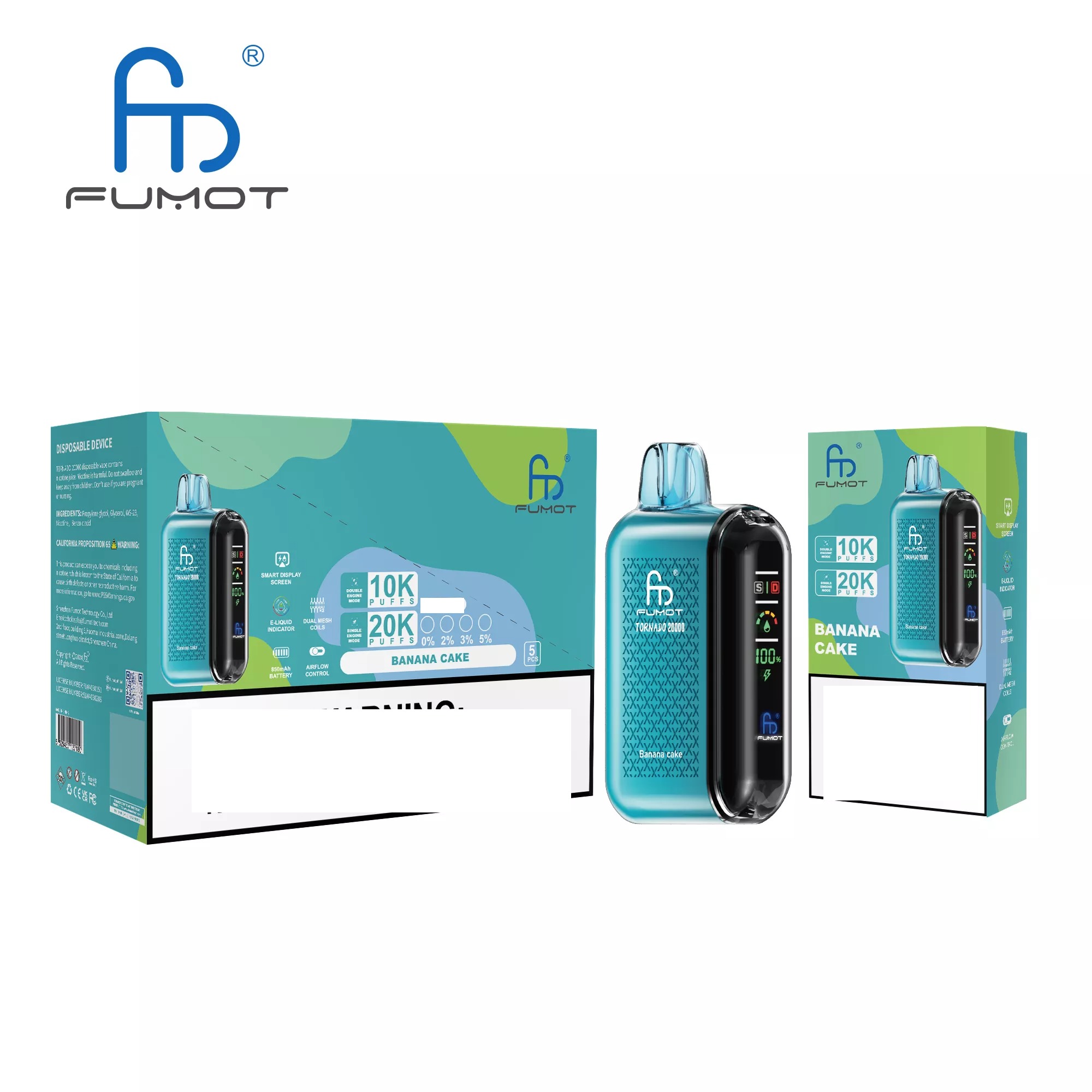 RandM FUMOT TORNADO 20000 Puffs Digital Screen Bulk Buy Rechargeable Disposable Vapes Wholesale - Image 14