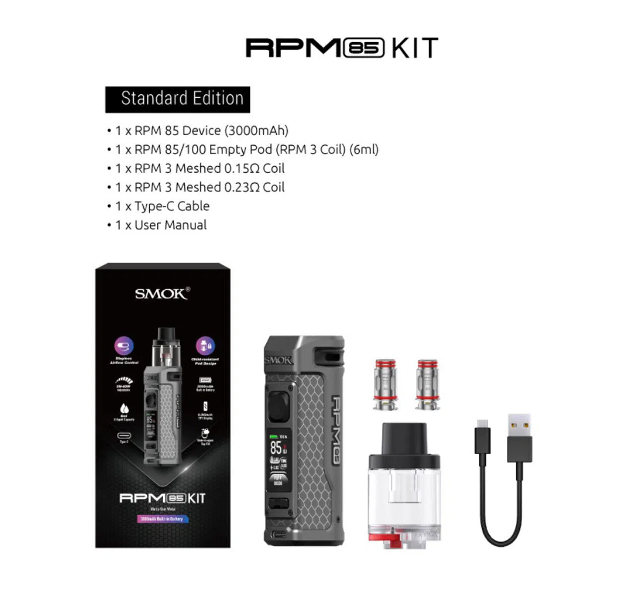SMOK RPM 85 Pod Mod Kit - Image 9