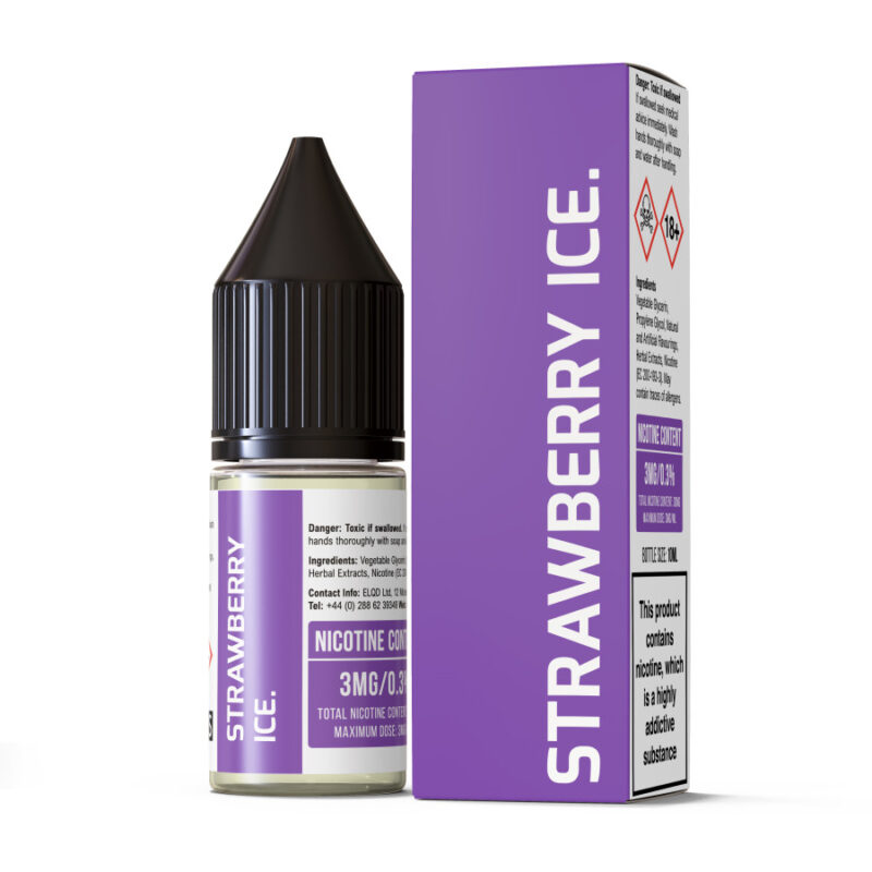 Strawberry Ice (3mg) – ELQD ECIGS - Image 2