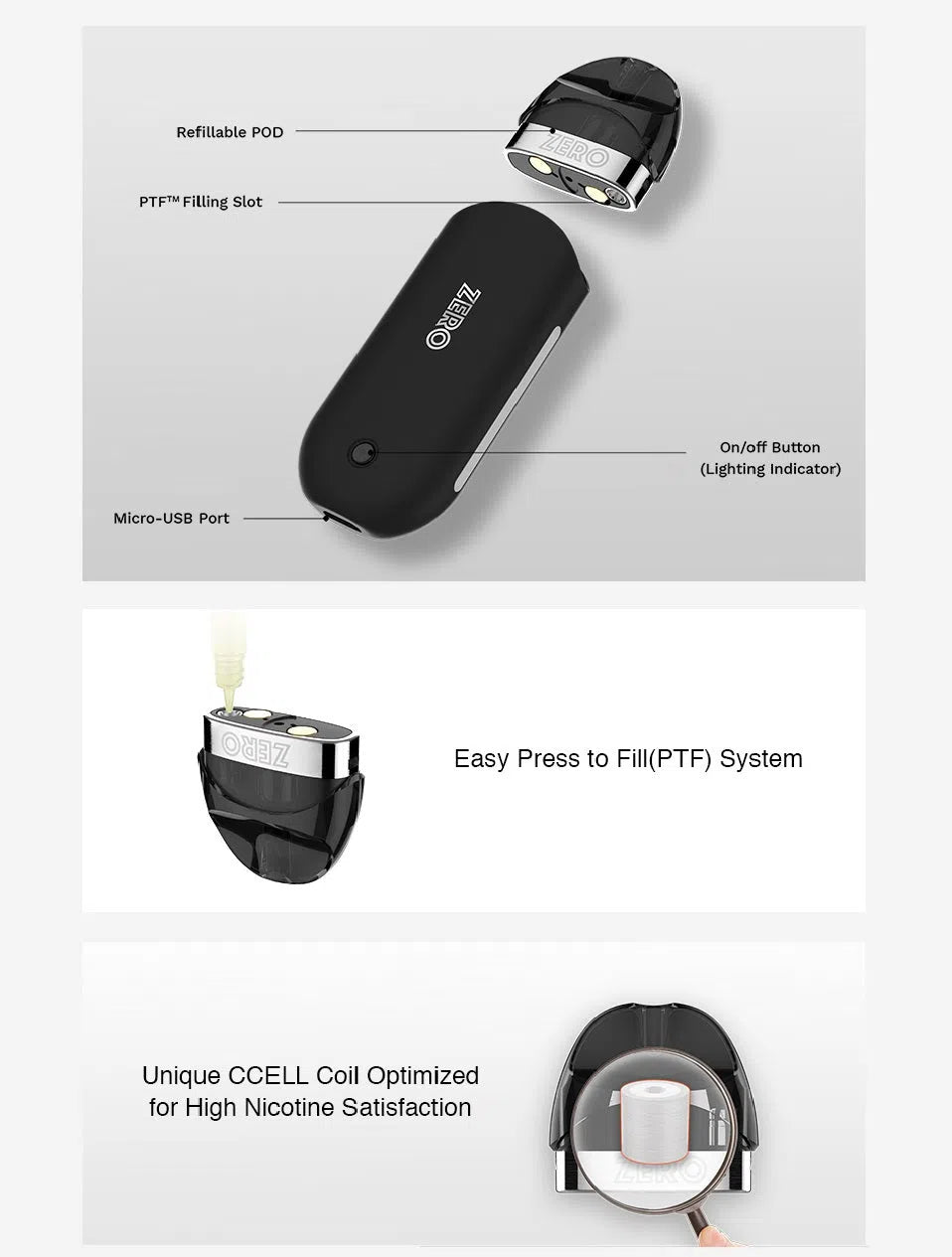Vaporesso Renova Zero Pod System Kit - Image 3