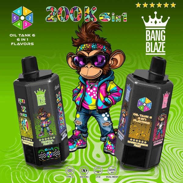 Bang Blaze 200K 6-in-1 Disposable Vape | 200,000 Puffs Ultimate Flavor Station - Image 12