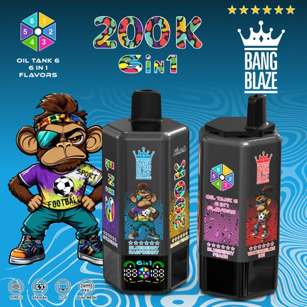 Bang Blaze 200K 6-in-1 Disposable Vape | 200,000 Puffs Ultimate Flavor Station - Image 14