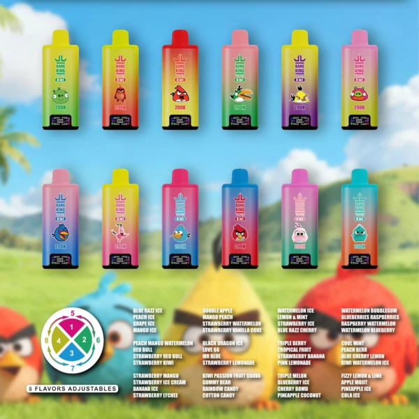 Bang King 200K 8-in-1 Flavors Disposable Vape | 200,000 Puffs – Ultimate Best Flavor Power - Image 2