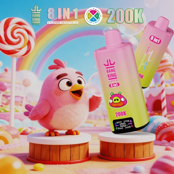 Bang King 200K 8-in-1 Flavors Disposable Vape | 200,000 Puffs – Ultimate Best Flavor Power - Image 3