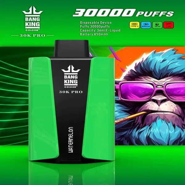 Bangking 30K Pro 30000 Puffs Disposable Vape – 36ml E-Liquid, 1.0Ω Mesh, 850mAh, Type-C Rechargeable - Image 2
