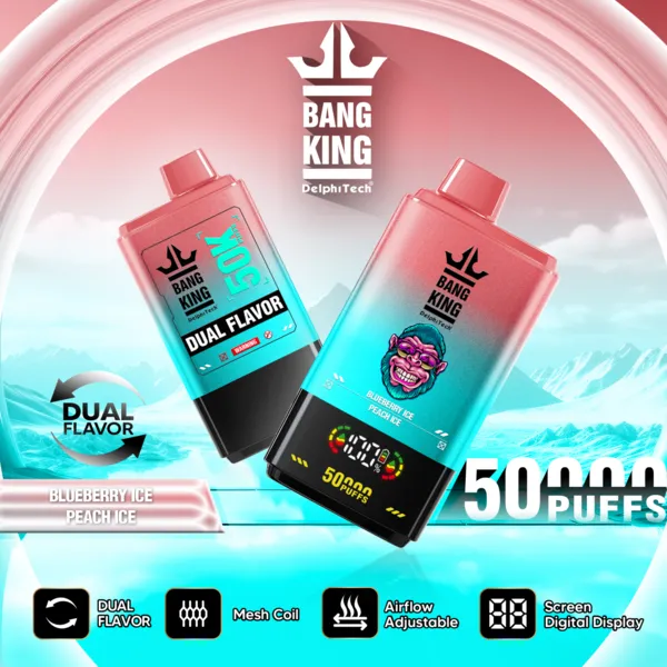 Bang King 50000 Puffs Dual Flavor Disposable Vape | 50K Vape – Ultimate Pro Display Edition - Image 2