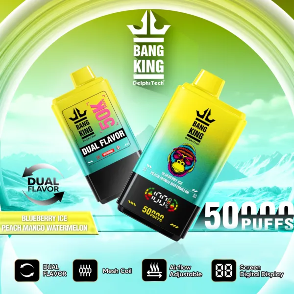 Bang King 50000 Puffs Dual Flavor Disposable Vape | 50K Vape – Ultimate Pro Display Edition