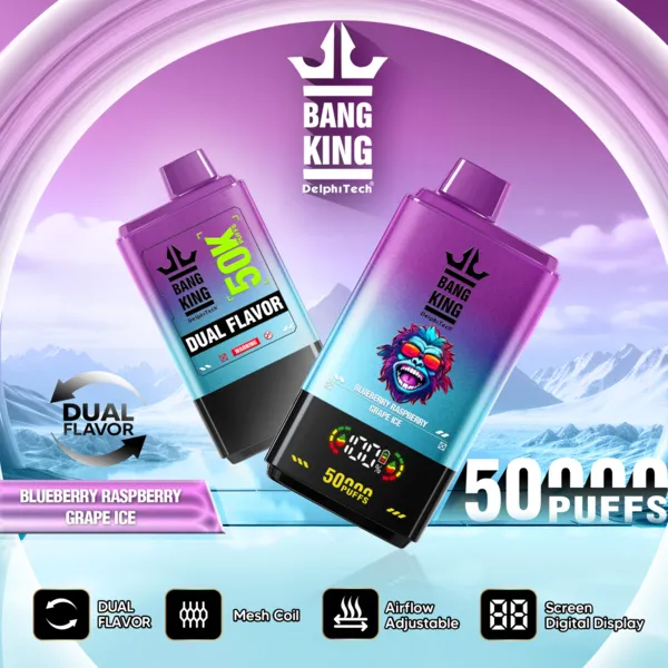 Bang King 50000 Puffs Dual Flavor Disposable Vape | 50K Vape – Ultimate Pro Display Edition - Image 3