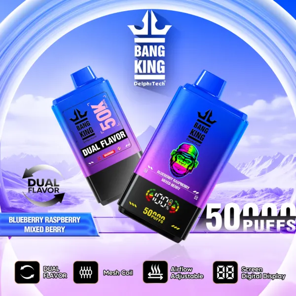 Bang King 50000 Puffs Dual Flavor Disposable Vape | 50K Vape – Ultimate Pro Display Edition - Image 4