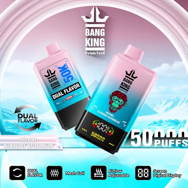 Bang King 50000 Puffs Dual Flavor Disposable Vape | 50K Vape – Ultimate Pro Display Edition - Image 5