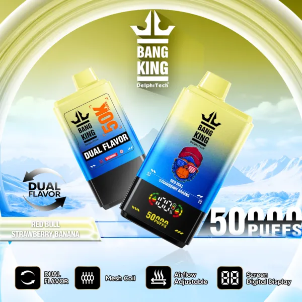Bang King 50000 Puffs Dual Flavor Disposable Vape | 50K Vape – Ultimate Pro Display Edition - Image 6