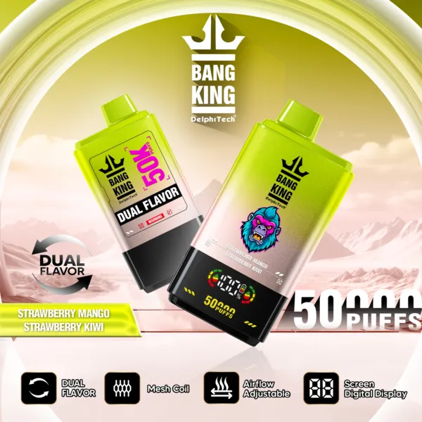 Bang King 50000 Puffs Dual Flavor Disposable Vape | 50K Vape – Ultimate Pro Display Edition - Image 7