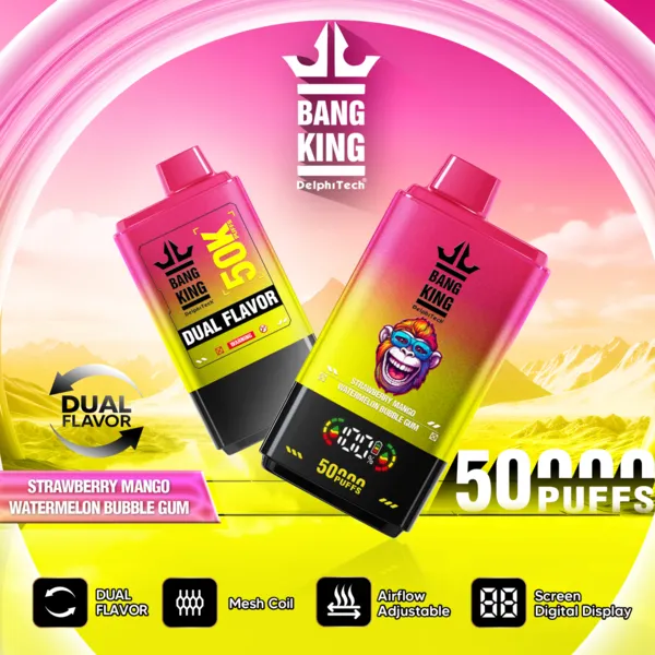 Bang King 50000 Puffs Dual Flavor Disposable Vape | 50K Vape – Ultimate Pro Display Edition - Image 8