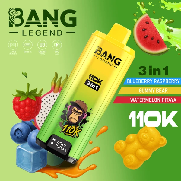 Bang Legend 110K 3-in-1 Disposable Vape | 110000 Puffs | Ultimate Triple Flavor Power - Image 4