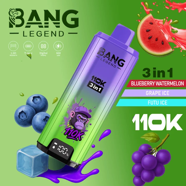 Bang Legend 110K 3-in-1 Disposable Vape | 110000 Puffs | Ultimate Triple Flavor Power - Image 5