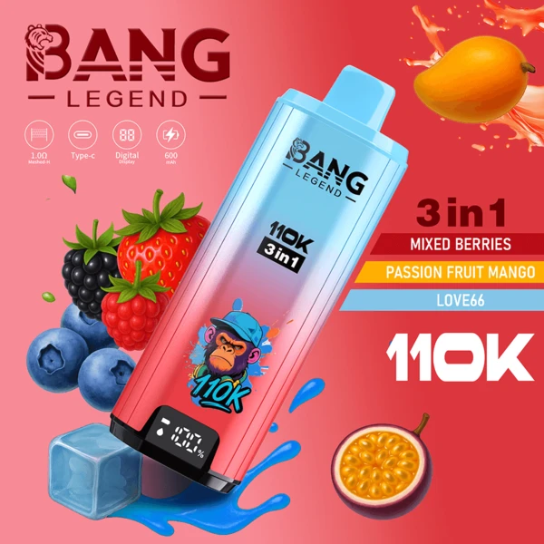 Bang Legend 110K 3-in-1 Disposable Vape | 110000 Puffs | Ultimate Triple Flavor Power - Image 7