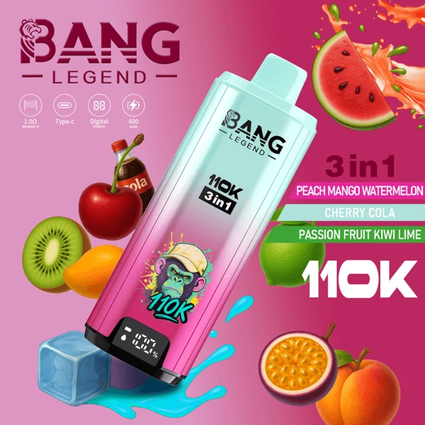 Bang Legend 110K 3-in-1 Disposable Vape | 110000 Puffs | Ultimate Triple Flavor Power - Image 8