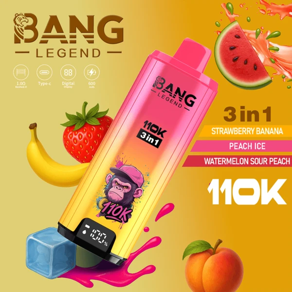 Bang Legend 110K 3-in-1 Disposable Vape | 110000 Puffs | Ultimate Triple Flavor Power - Image 9