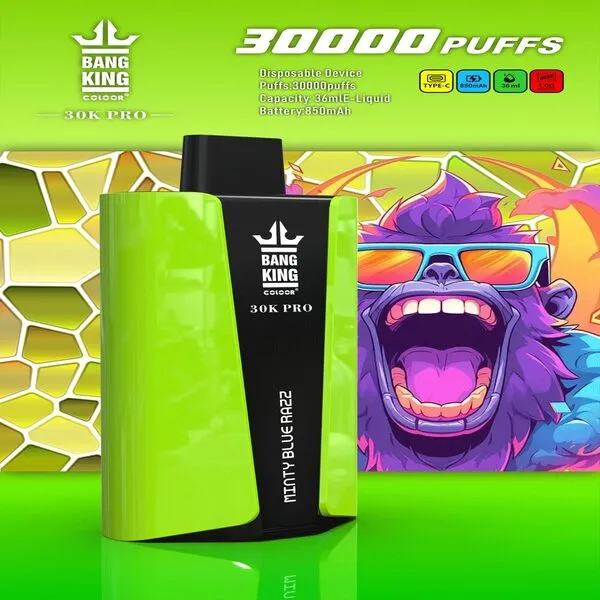 Bangking 30K Pro 30000 Puffs Disposable Vape – 36ml E-Liquid, 1.0Ω Mesh, 850mAh, Type-C Rechargeable - Image 5